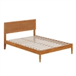 Ellarie Full Wood Platform Bed in Light Toffee