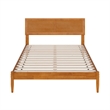 Ellarie Full Wood Platform Bed in Light Toffee