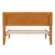 Ellarie Full Wood Platform Bed in Light Toffee