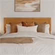Ellarie Full Wood Platform Bed in Light Toffee