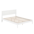 Ellarie Queen Solid Wood Platform Bed in White