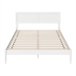 Ellarie Queen Solid Wood Platform Bed in White