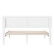 Ellarie Queen Solid Wood Platform Bed in White