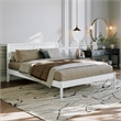 Ellarie Queen Solid Wood Platform Bed in White