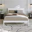 Ellarie Queen Solid Wood Platform Bed in White