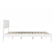 Ellarie Queen Solid Wood Platform Bed in White