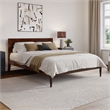 Ellarie Queen Solid Wood Platform Bed in Walnut