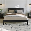 Ellarie Queen Solid Wood Platform Bed in Black