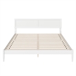 Ellarie King Solid Wood Platform Bed in White