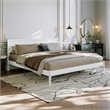 Ellarie King Solid Wood Platform Bed in White