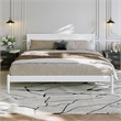 Ellarie King Solid Wood Platform Bed in White