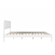 Ellarie King Solid Wood Platform Bed in White