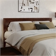 Ellarie King Wood Platform Bed in Walnut