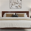 Ellarie King Wood Platform Bed in Walnut