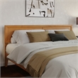 Ellarie King Wood Platform Bed in Light Toffee