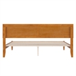 Ellarie King Wood Platform Bed in Light Toffee