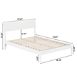 Bradford Full Wood Platform Bed in White