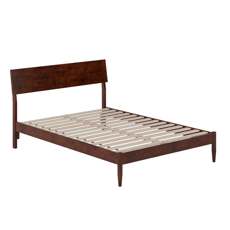 Bradford Full Wood Platform Bed in Walnut