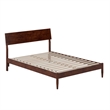 Bradford Full Wood Platform Bed in Walnut