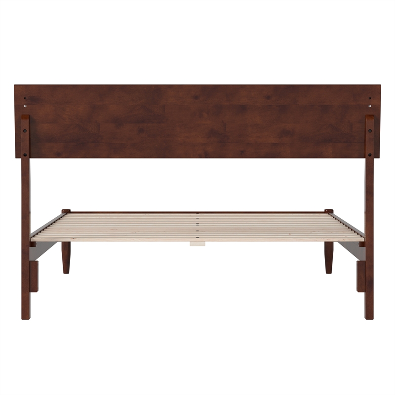 Bradford Full Wood Platform Bed in Walnut
