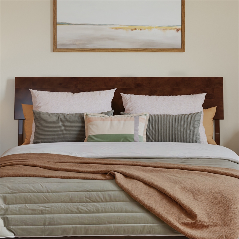 Bradford Full Wood Platform Bed in Walnut