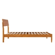 Bradford Full Wood Platform Bed in Light Toffee