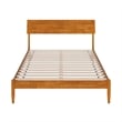 Bradford Full Wood Platform Bed in Light Toffee