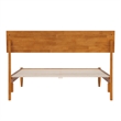 Bradford Full Wood Platform Bed in Light Toffee