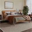 Bradford Full Wood Platform Bed in Light Toffee