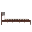 Bradford Queen Wood Platform Bed in Walnut