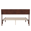 Bradford Queen Wood Platform Bed in Walnut