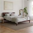 Bradford Queen Wood Platform Bed in Walnut