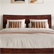 Phoenix Queen Solid Wood Platform Bed with Twin XL Trundle in Walnut