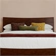 Phoenix Full Size Solid Wood Platform Bed with Drawers in Walnut