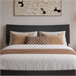 Phoenix Full Size Solid Wood Platform Bed with Drawers in Black