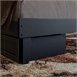 Phoenix Queen Size Solid Wood Platform Bed with Drawers in Black