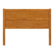 AFI Aveline Queen Mid-Century Panel Solid Wood Headboard in Light Toffee