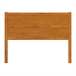 AFI Aveline Queen Mid-Century Panel Solid Wood Headboard in Light Toffee