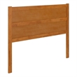 AFI Aveline Queen Mid-Century Panel Solid Wood Headboard in Light Toffee