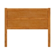 AFI Aveline Full Size Mid-Century Panel Solid Wood Headboard in Light Toffee