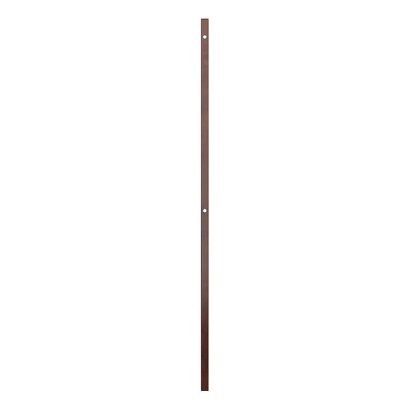 AFI Aveline Twin Mid-Century Panel Solid Wood Headboard in Walnut