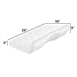 AFI Yoona White Memory Foam Orthopedic Cervical Contour Pillow