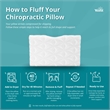 AFI Yoona White Memory Foam Orthopedic Cervical Contour Pillow