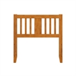 AFI Finley Twin Slatted Wood Headboard in Light Toffee