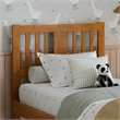 AFI Finley Twin Slatted Wood Headboard in Light Toffee