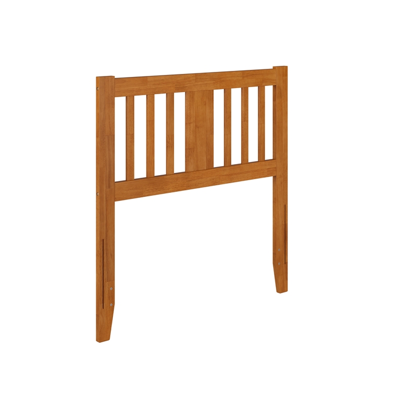 AFI Finley Twin Slatted Wood Headboard in Light Toffee