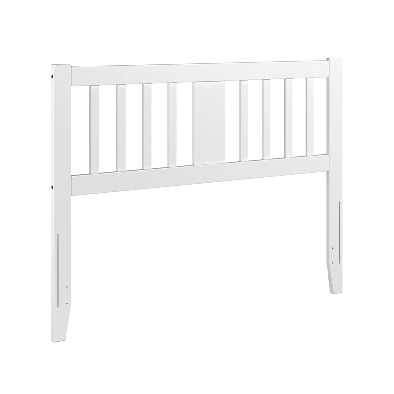 AFI Finley Full Slatted Solid Wood Headboard in White