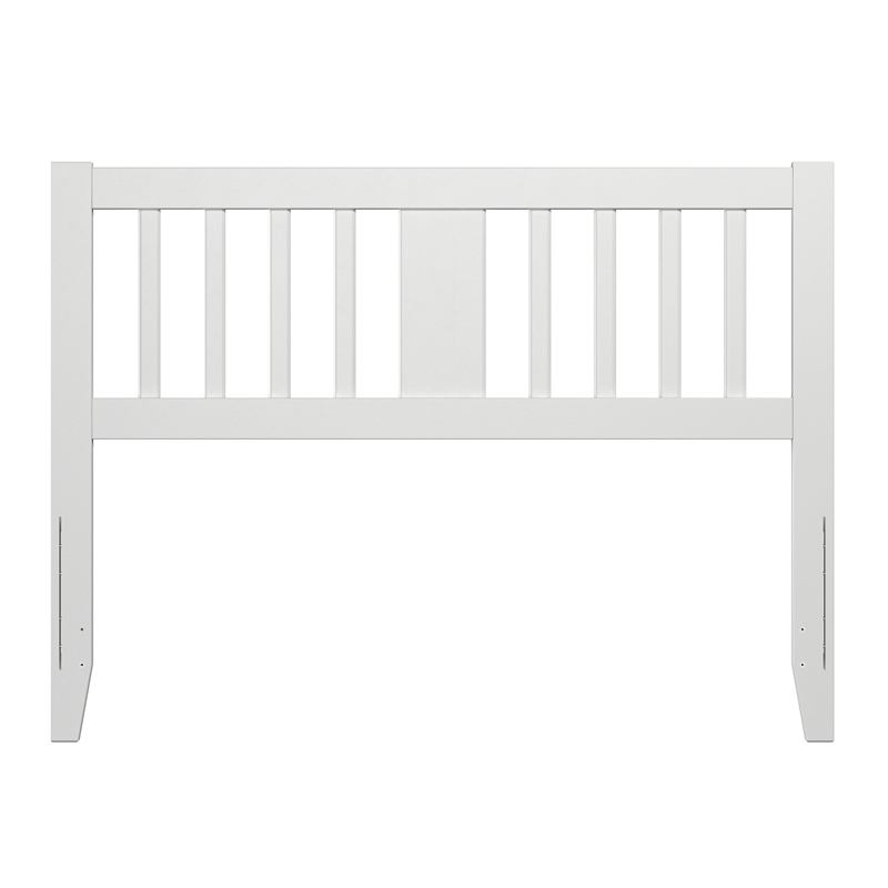 AFI Finley Full Slatted Solid Wood Headboard in White