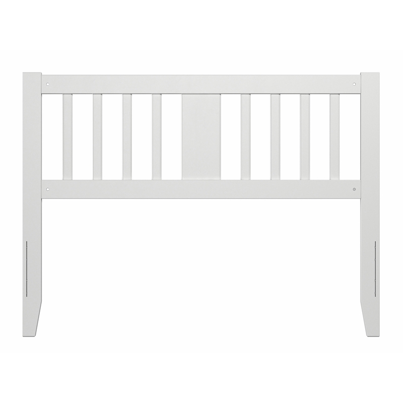 AFI Finley Full Slatted Solid Wood Headboard in White