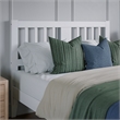 AFI Finley Full Slatted Solid Wood Headboard in White